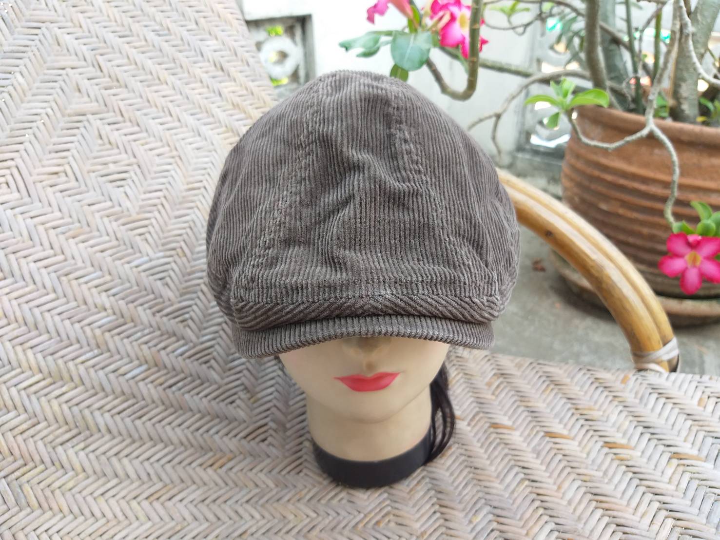 หมวกติงลี่ หมวกแฟลตแค็ป ผ้าลูกฟูกสวยมาก