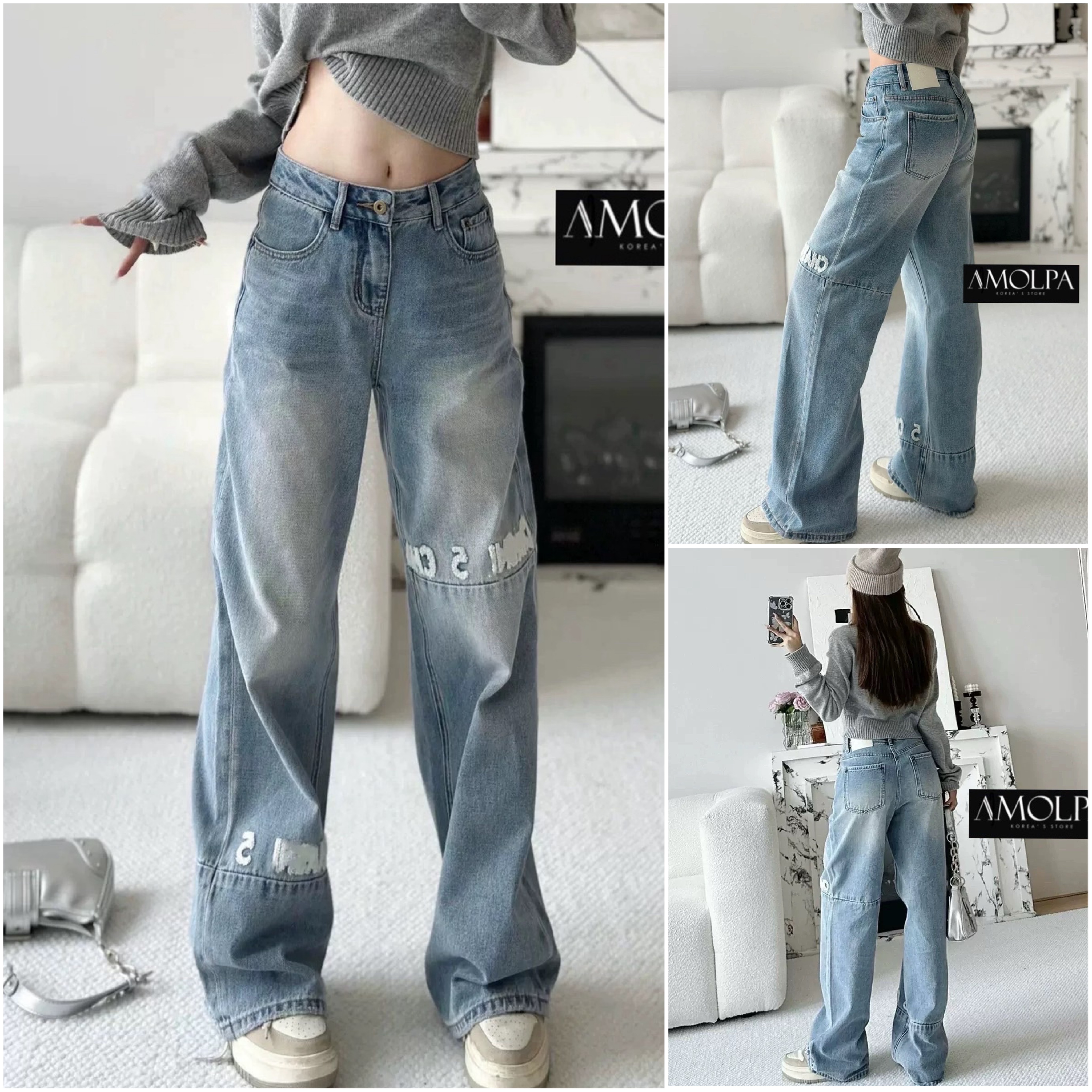 กางเกงขายาว CHANEL DENIM งาน hiend ไม่มีเอ้าท์ งานสวยชนช๊อปสุดๆ ปังที่สุดล๊าวววว รุ่นสุดคลาสสิคก็มา งานปัก งานสวยยยยสุดๆค้า งานใส่สบายสุดๆห้ามพลาดเลยจ้า ใส่สบาย : สินค้าคุณภาพ (พร้อมส่ง)