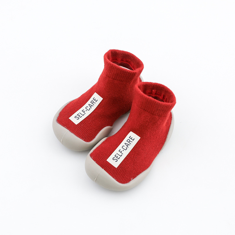 รองเท้าเด็กเล็ก 6 เดือน 1-2-3 ขวบ รองเท้าถุงเท้า รองเท้าหัดเดิน รองเท้าเด็กชาย หญิง พื้นกันลื่นยืดหยุ่น ใส่สบาย