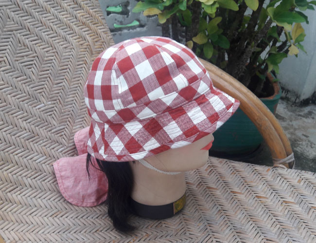 หมวกปีกกว้าง หมวกเด็ก มีผ้าปิดคอกันแดดด้วย