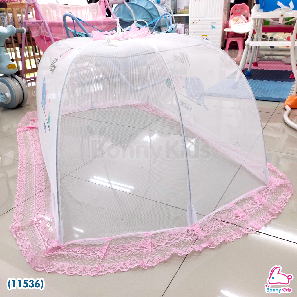 (11536) Pureen (เพียวรีน) มุ้งครอบเด็กพิมพ์ลาย Size L ( 78x141x48 cm.)