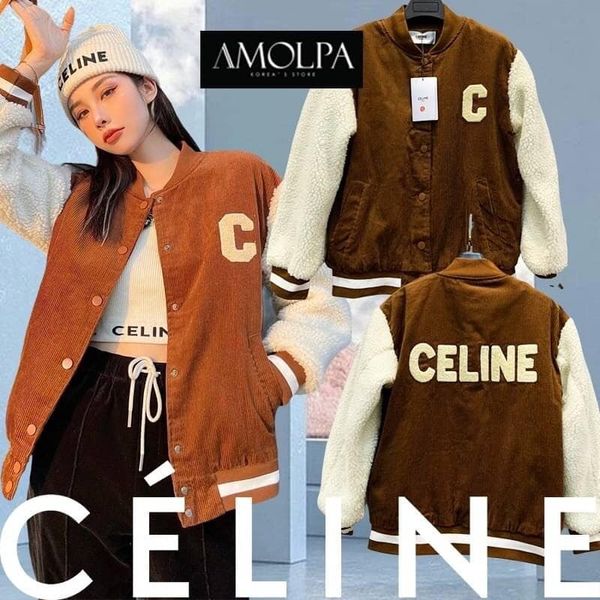 เสื้อคลุม C 2021SS ช่วงตัวเป็นผ้าลูกฟูก ช่วงแขนเป็นเนื้อผ้าขนแกะหนานุ่มมม นุ่มมมมมมากก ด้านอกปักอักษรC ด้านหลังปักนูน สวยหรู .. : สินค้าคุณภาพ (พร้อมส่ง) .. .