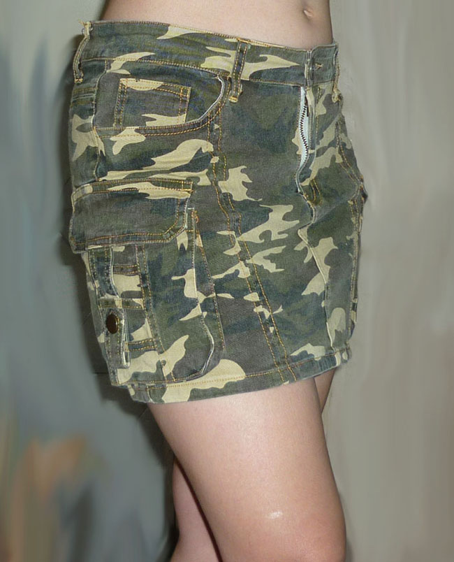 กระโปรงลายพราง 30-34-12.5