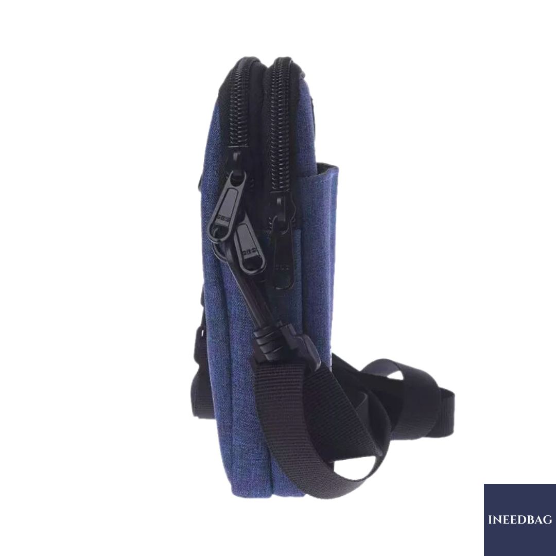 กระเป๋าสะพายคาดลำตัว กระเป๋าสะพายไหล่ กระเป๋าใส่โทรศัพท์มือถือ สายยาวปรับระดับ-ถอดจากตัวกระเป๋าได้ กระเป๋าเกี่ยวกับเข็มขัดได้ มี 3 สีให้เลือก