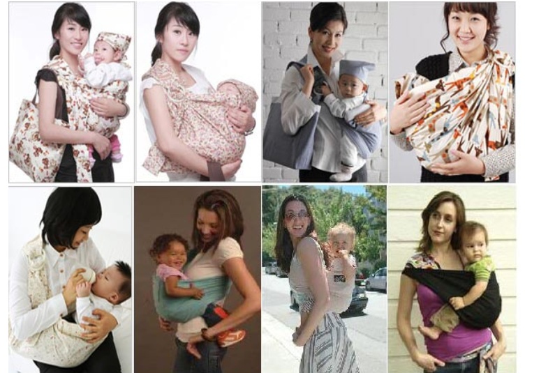 baby sling เป้อุ้มเด็ก น้องนั่งและนอนได้ นิยมใช้กันมาก