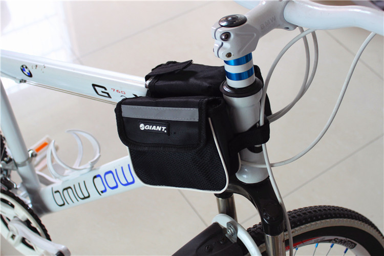 กระเป๋ากันน้ำแขวนเฟรมจักรยาน มีแถบสะท้อนแสง มี 3 สี ดำ, แดง, น้ำเงิน จำนวนจำกัด
