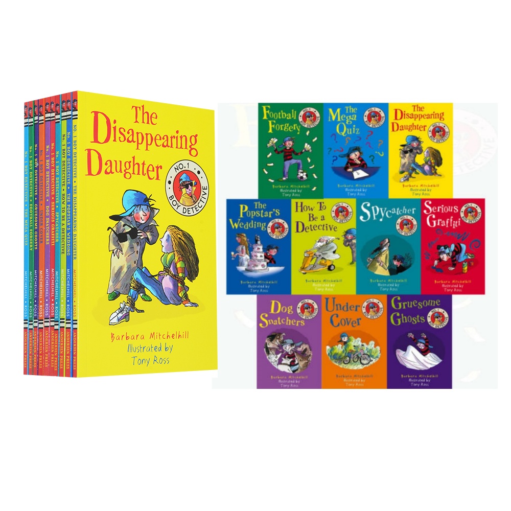 No. 1 Boy Detective Collection : 10 Books : Barbara Mitchelhill & Tony Ross หนังสือ เด็กชายนักสืบ 10 เล่ม วรรณกรรมอังกฤษ