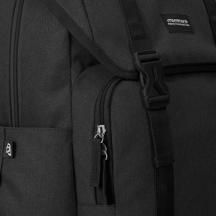 mommore กระเป๋าคุณแม่ กระเป๋าสัมภาระคุณแม่ กระเป๋าแม่ลูกอ่อน ใช้ได้ทั้งคุณแม่ และคุณพ่อ กันน้ำ ทนทาน พร้อมแผ่นรองเปลี่ยนผ้าอ้อม คุณภาพสูง คล้องรถเข็น เหมาะกับการเดินทางมาก (ฺฺBlack)