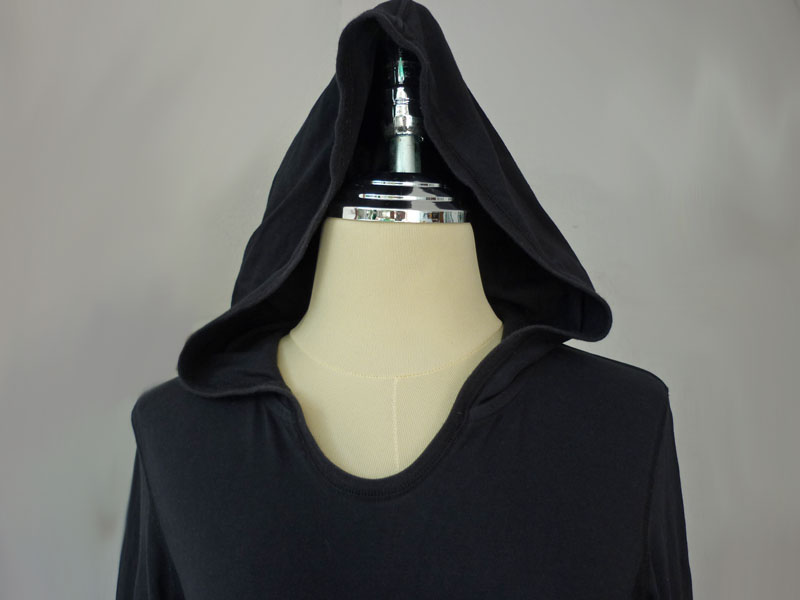 เสื้อฮู้ดตัวยาว สีดำ Uniqlo SzM