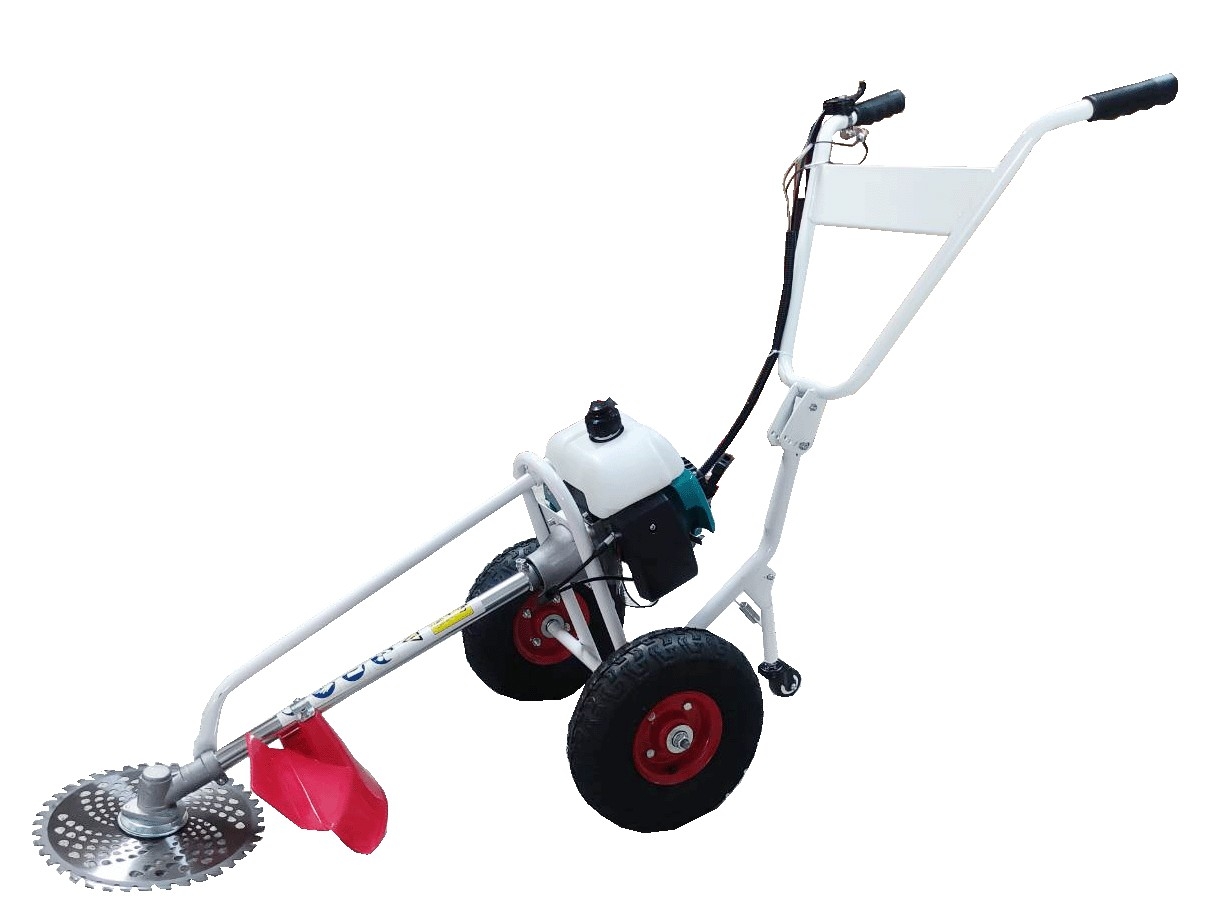 รถตัดหญ้า3ล้อ SKYLINE RBG411 พร้อมใบมีดวงเดือน 10 นิ้ว40ฟัน