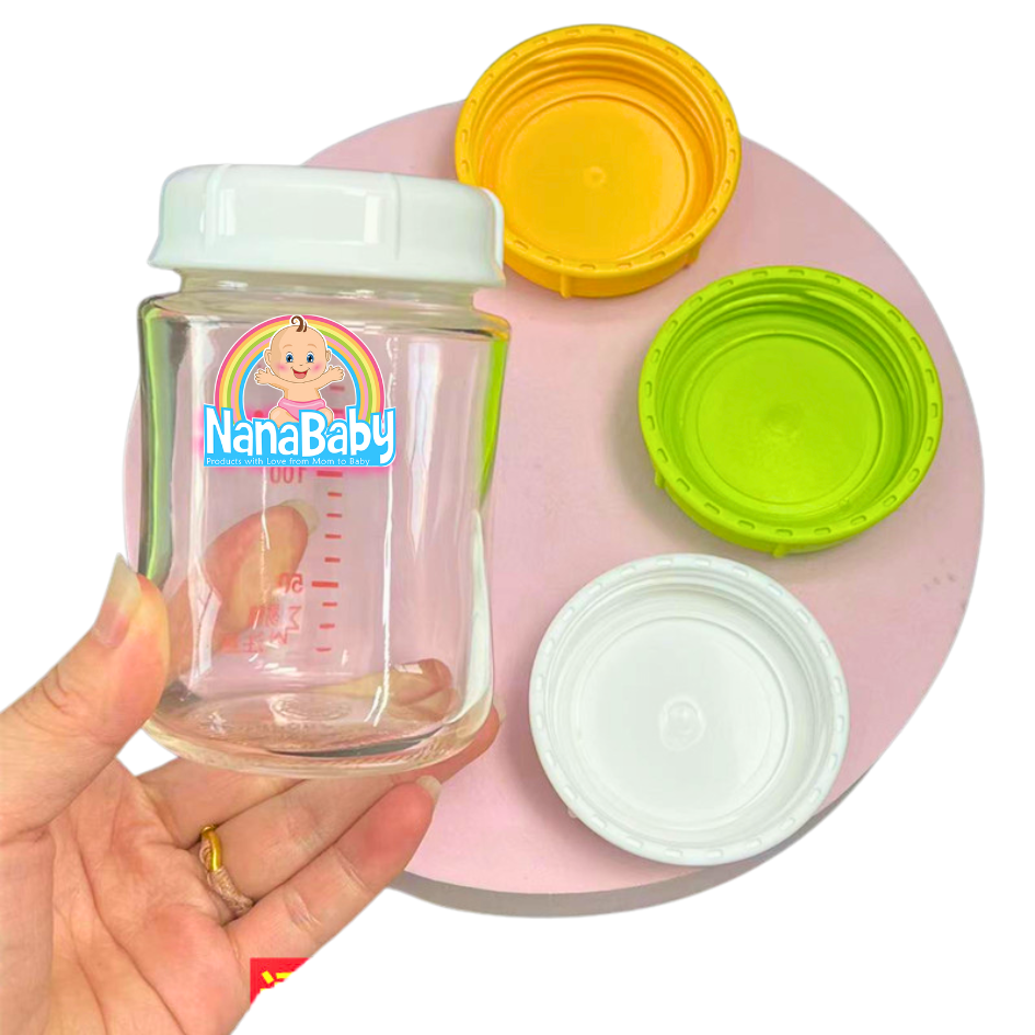 ฝาขวดนม ฝาปิดขวดนมเด็ก รุ่นมีซีลกันหก NanaBaby เปลี่ยนขวดนม..เป็นขวดเก็บน้ำนม