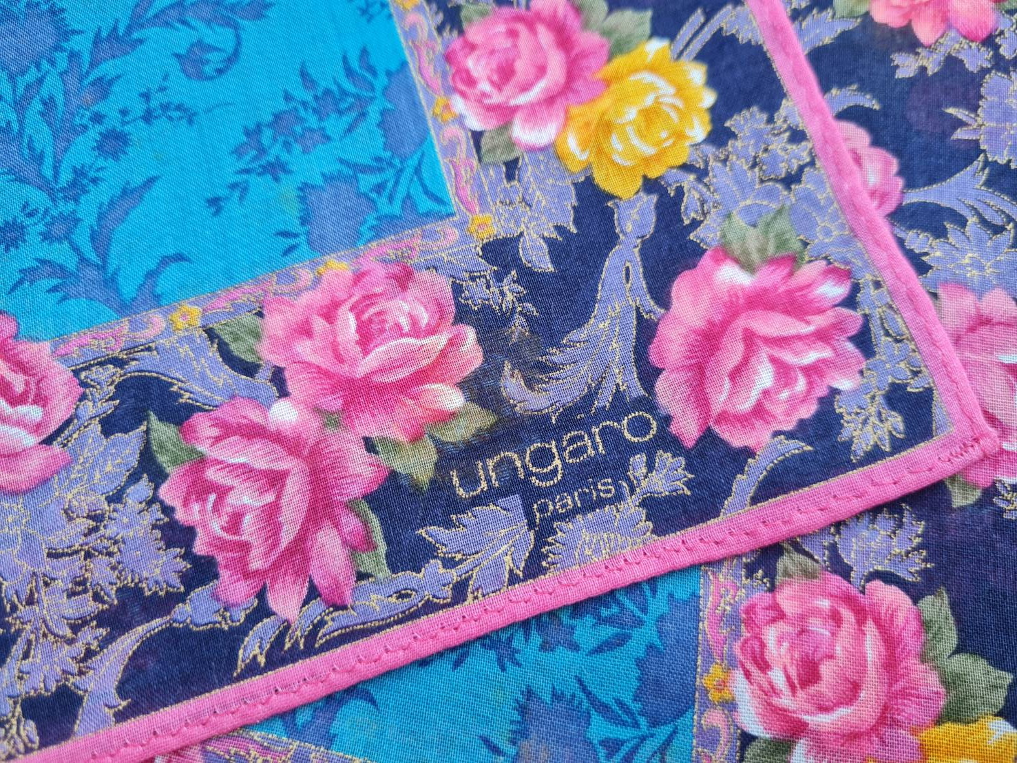 ผ้าเช็ดหน้า ungaro paris สวยยยย