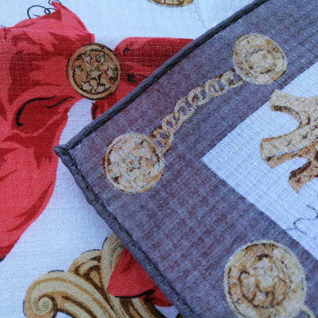 ผ้าเช็ดหน้าแบรนด์เนม CELINE สวยมากๆ