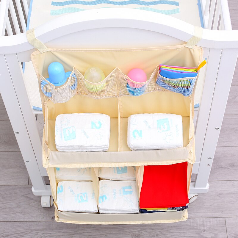 NanaBaby ชั้นเก็บของเด็ก ชั้นวางของ ชั้นเก็บของใช้เด็ก ชั้นวางผ้าอ้อม แขวนข้างเปลเด็ก เปลี่ยนผ้าอ้อม เอนกประสงค์