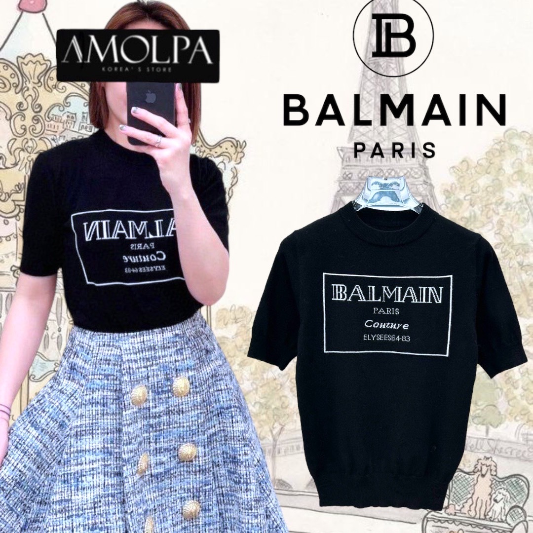 เสื้อไหมพรมแขนสั้น BM KNIT งาน 1 : 1 เนื้อผ้าดีม๊าก ผ้าใส่สบายมาก ห้ามพลาด ใส่สบายสุดๆ : สินค้าคุณภาพ (พร้อมส่ง)