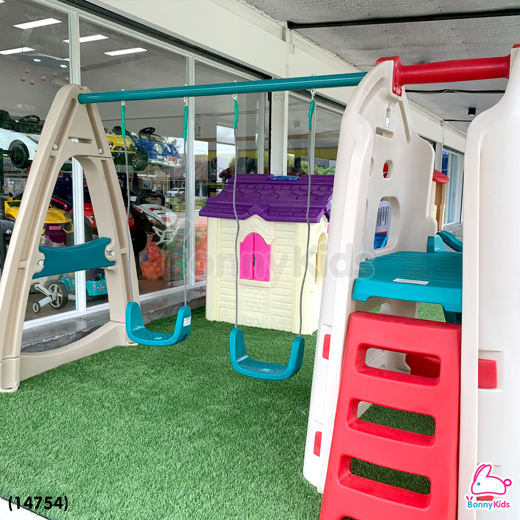 (14754) Lerado ชุดชิงช้ากระดานลื่น แข็งแรงทนทาน เหมาะสำหรับใช้กลางแจ้ง ทนแดด ทนฝน ลิขสิทธิ์แท้จาก Lerado