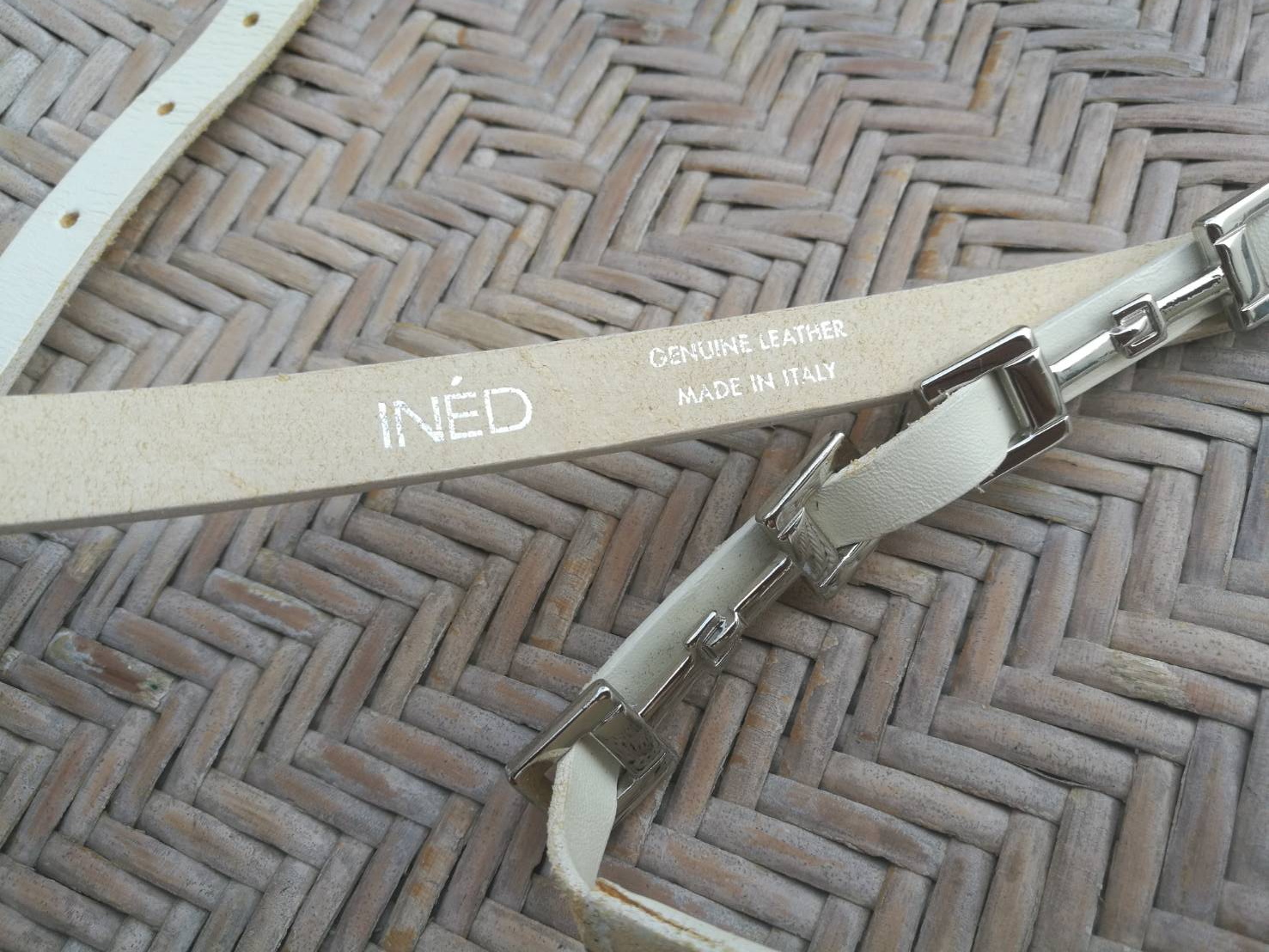 เข็มขัดหนังแท้สุดเก๋ INED Made in ITALY