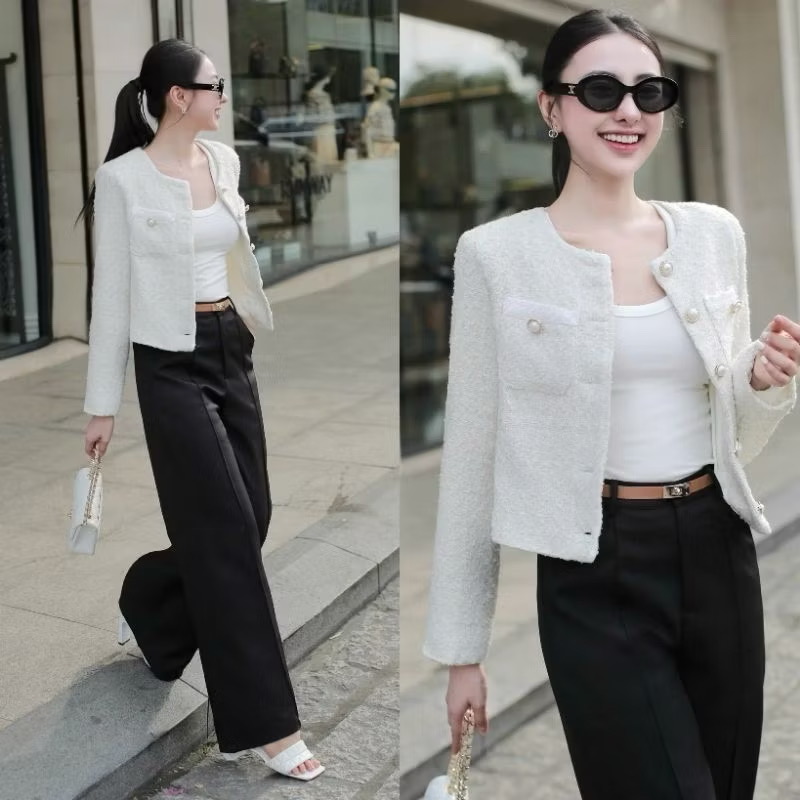 Set3ชิ้น เสื้อเบอร์เซอร์ผ้าทวิต+กางเกงขายาว+เข็มขัดหนัง ใส่สบาย : สินค้าคุณภาพ (พร้อมส่ง)