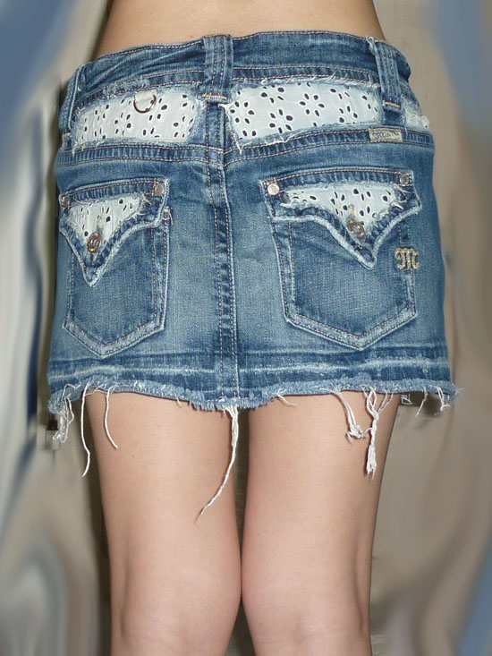 #1กระโปรงยีนส์แบรนด์ห้าง ยีนส์แท้ แต่งสวยมาก 31-35-10.5