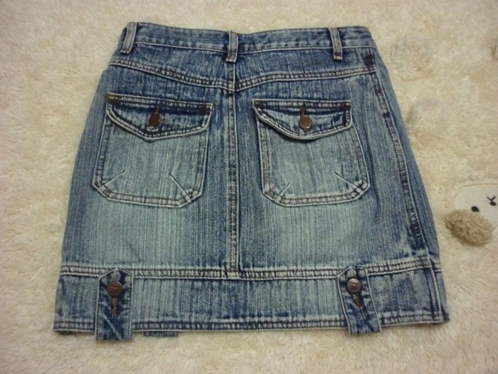 กระโปรงยีนส์ สีสวย ดีไซน์สุดเก๋ 28-34-14