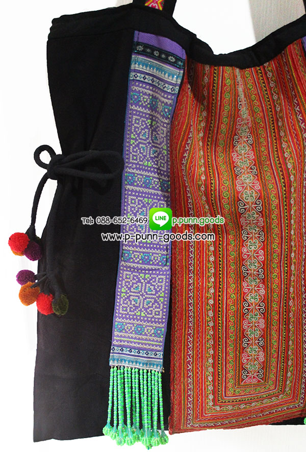 กระเป๋าชาวเขาใบใหญ่ กระเป๋าสะพายไหล่