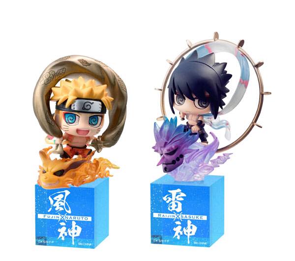 พร้อมส่ง Petit Chara Land - NARUTO Shippuden: Fuujin Naruto Uzumaki & Raijin Sasuke Uchiha Set
