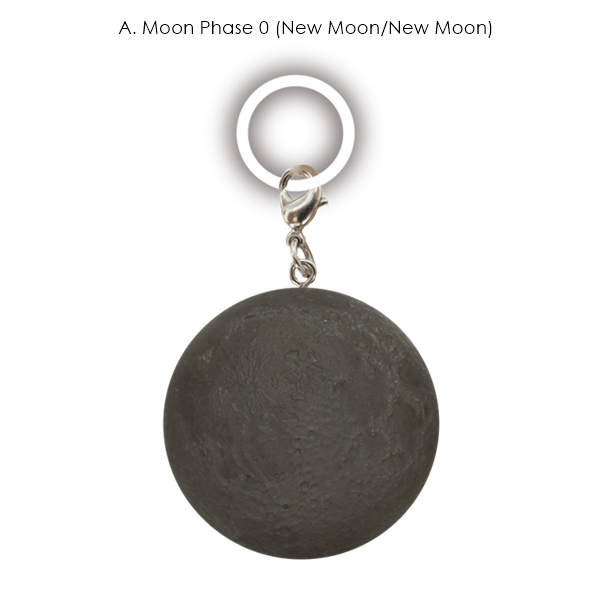 กาชาปองมาสคอทดวงจันทร์ STC Moon Phase Glow-in-the-Dark Sign Mascot