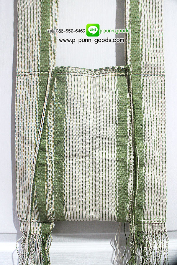 กระเป๋าย่ามปกากะญอ ย่ามผ้าฝ้ายทอมือ - size M