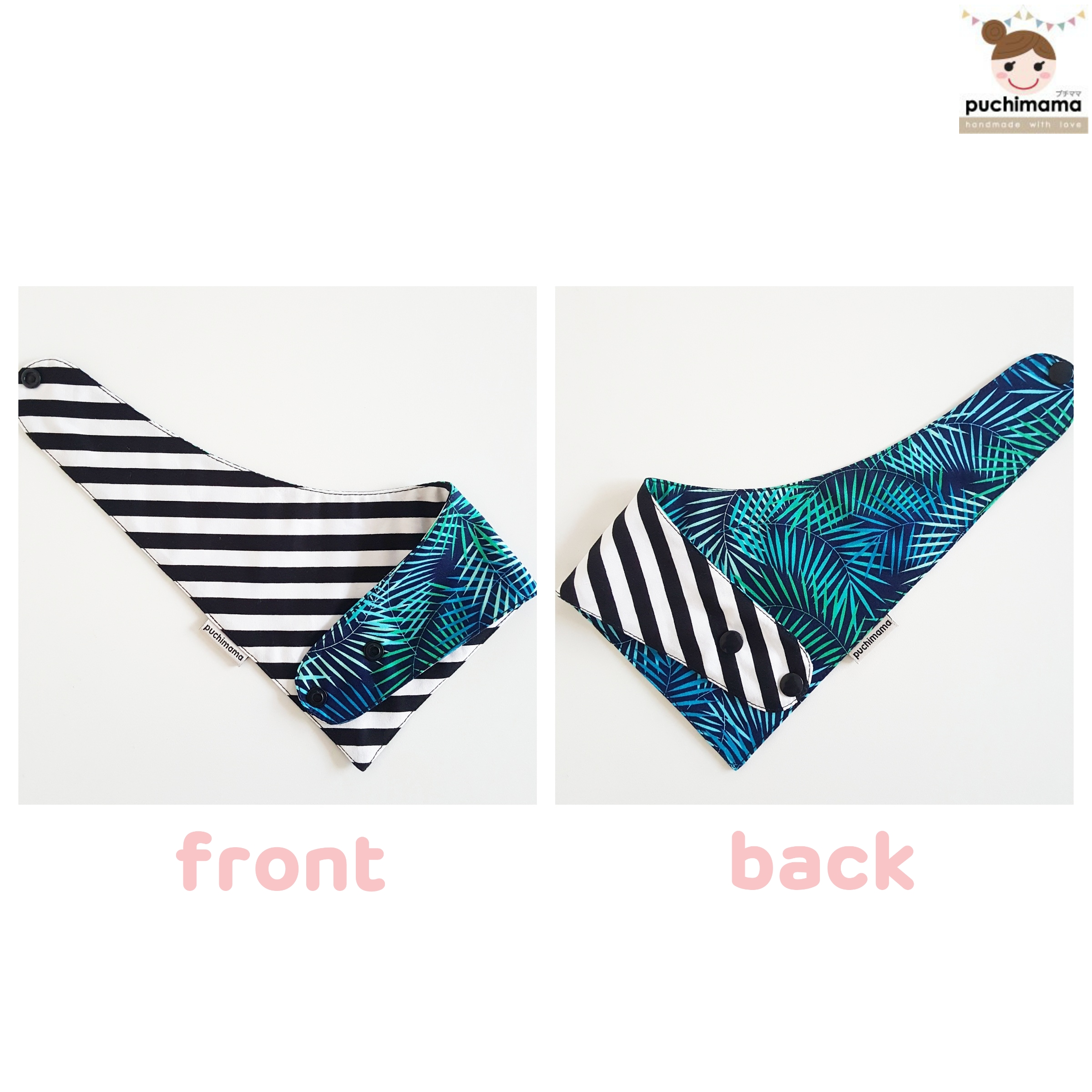Puchimama "Reversible Bandana" Bib"
