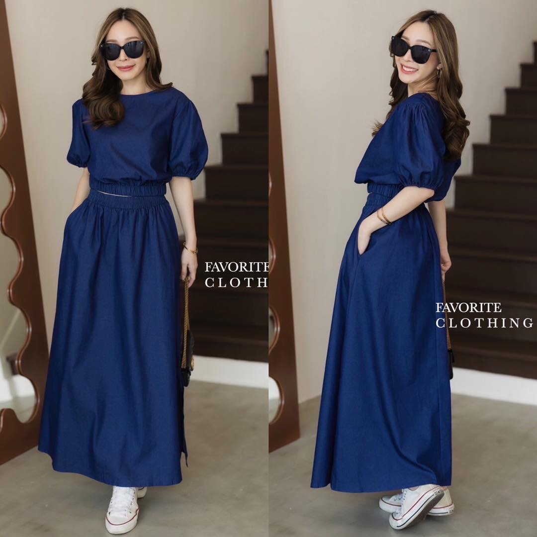 Set เสื้อ +กระโปรงยีนส์❣️ สินค้าคุณภาพ (พร้อมส่ง)