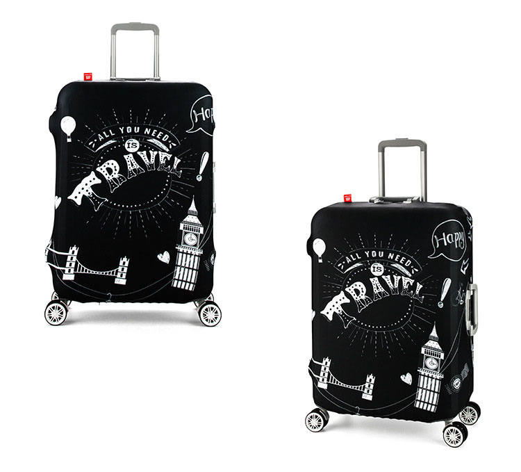 (ผ้ายืด พิมพ์ลาย ขนาด XL) ผ้าคลุมกระเป๋าเดินทาง ขนาด 29 - 32 นิ้ว มี 10 ลาย 10 แบบให้เลือก