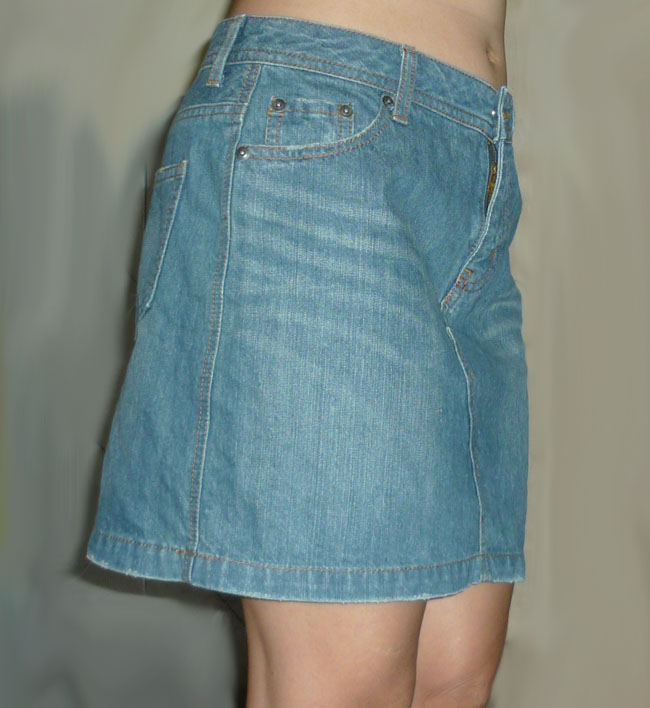กระโปรงยีนส์ดีไซน์เรียบๆ จากญี่ปุ่นจ้า 30-37-15