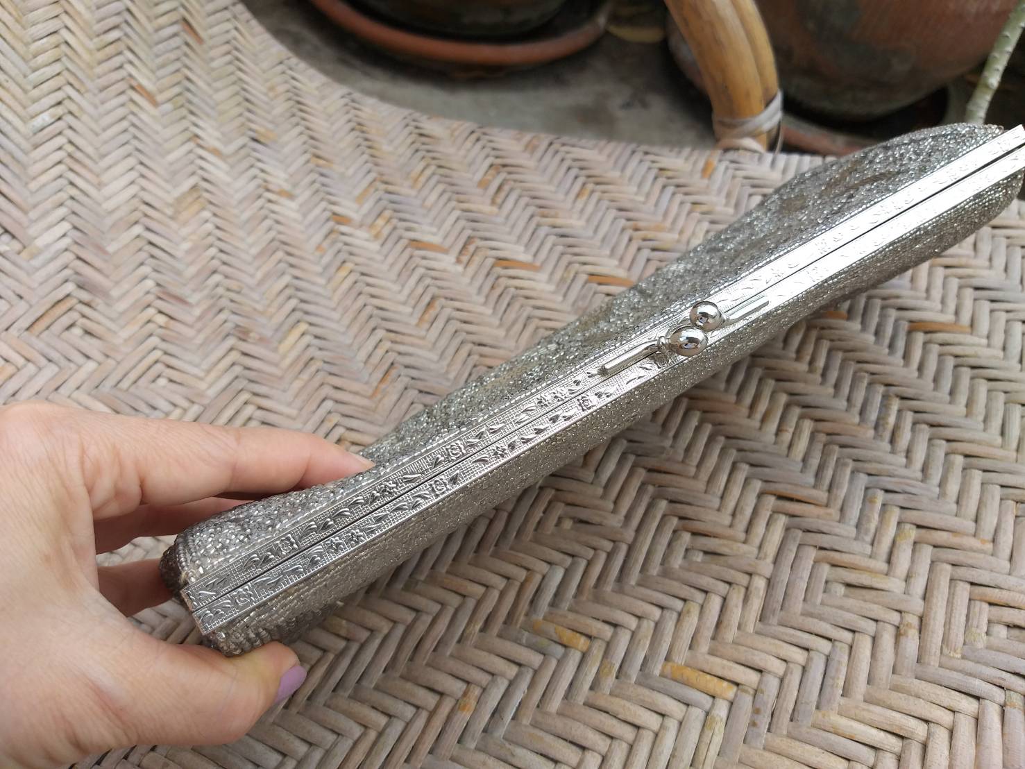 กระเป๋าหรูออกงาน ปักเลื่อมทั้งใบ สวยมากกกก