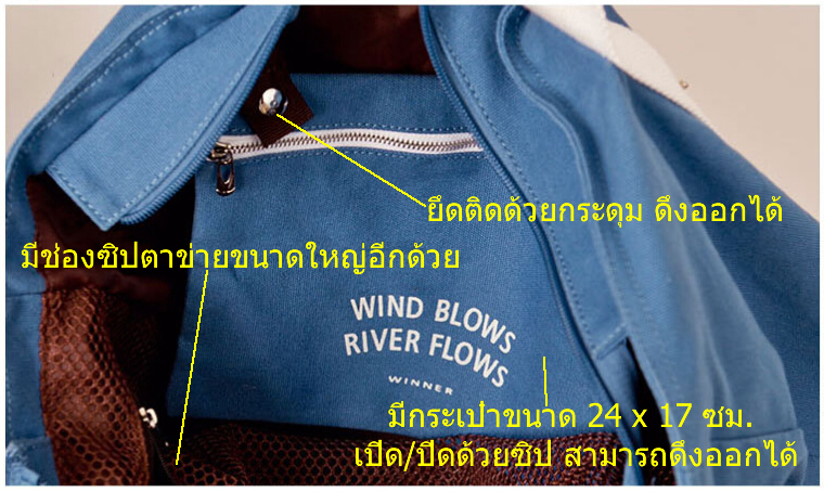 กระเป๋าสะพายผ้าแคสวาส เสียบกระเป๋าเดินทางได้ มีช่องใส่สองชั้นบน-ล่าง กระเป๋าเล็กแยก เหมาะมากสำหรับเดินทาง ท่องเที่ยว มี 7 สีให้เลือก