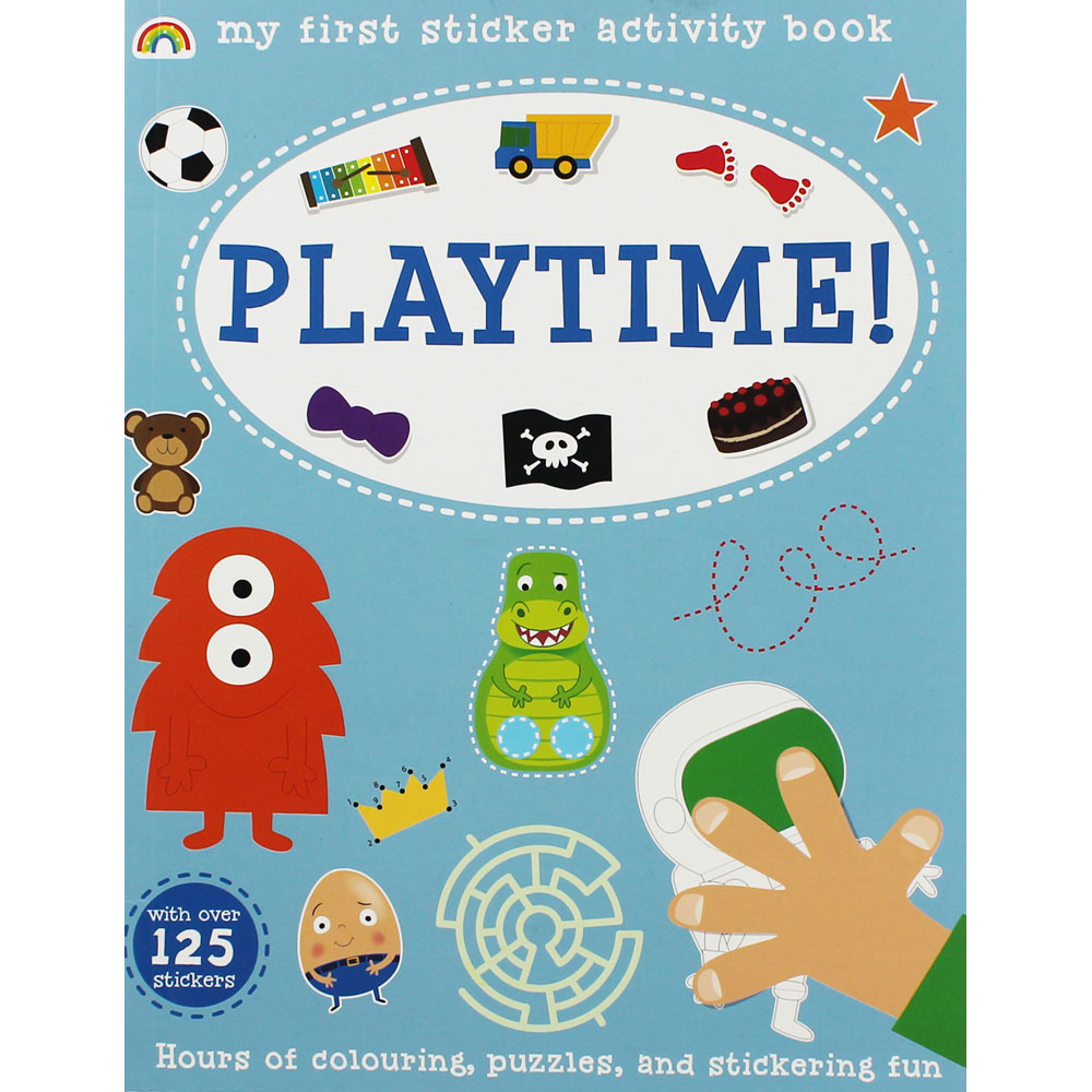 Playtime : My Sticker Activity Book , Sticker Puzzle Finger-puppet Colouring หนังสือกิจกรรม สติกเกอร์