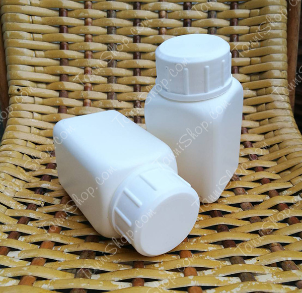 (10ขวด)กระปุกยาขวดยา ทรงเหลี่ยม 150ml ราคารวมส่ง