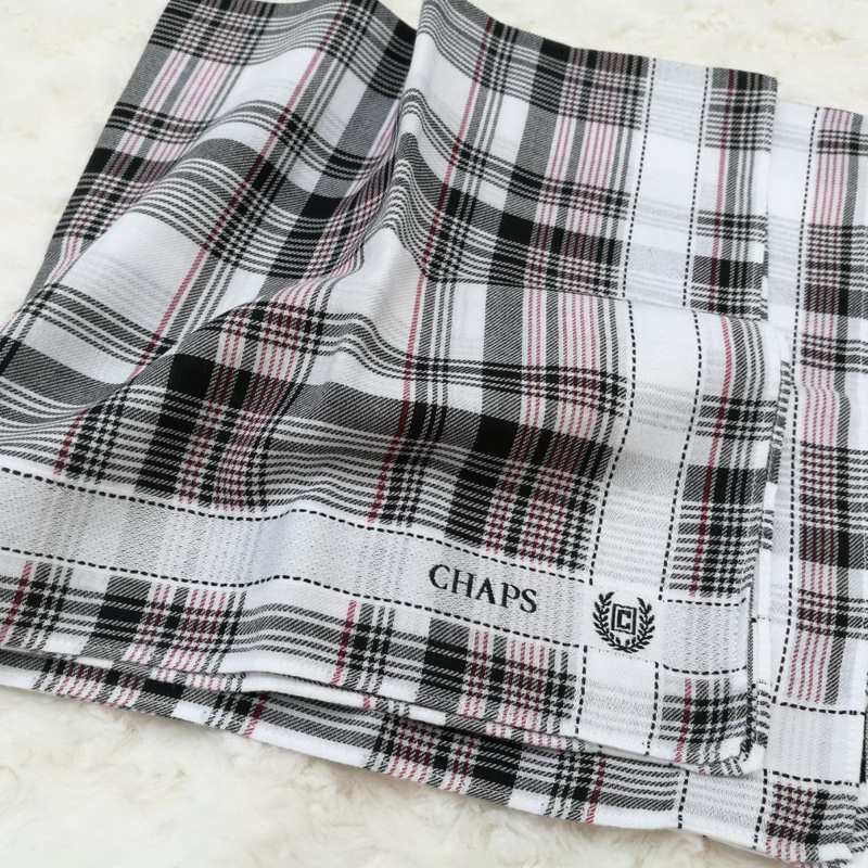 ผ้าเช็ดหน้าชาย แบรนด์เนม CHAPS ผ้าดีสุดๆ