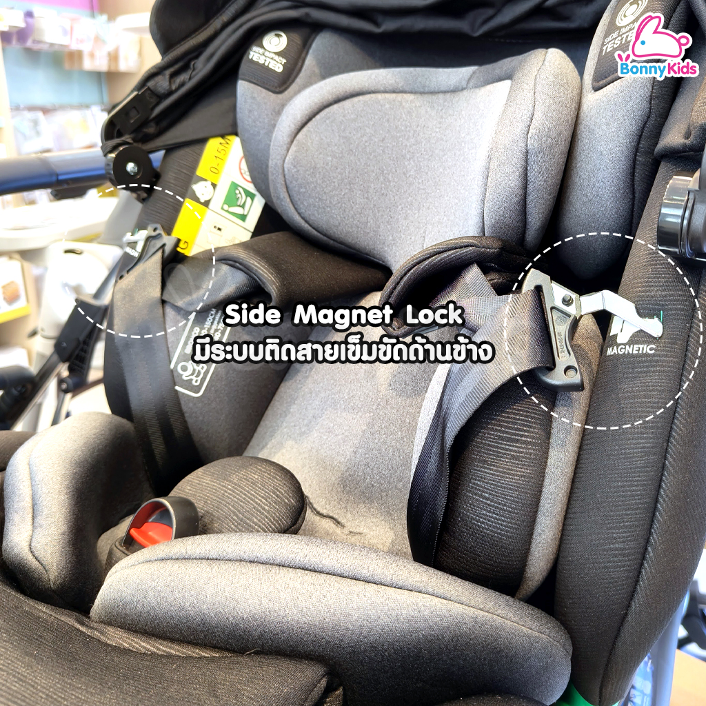BRONCO (บรอนโก) CARSEAT I-Size คาร์ซีทสำหรับเด็ก รุ่น MAXIMO หมุนได้ 360 องศา (สำหรับเด็ก 0-12 ปี)
