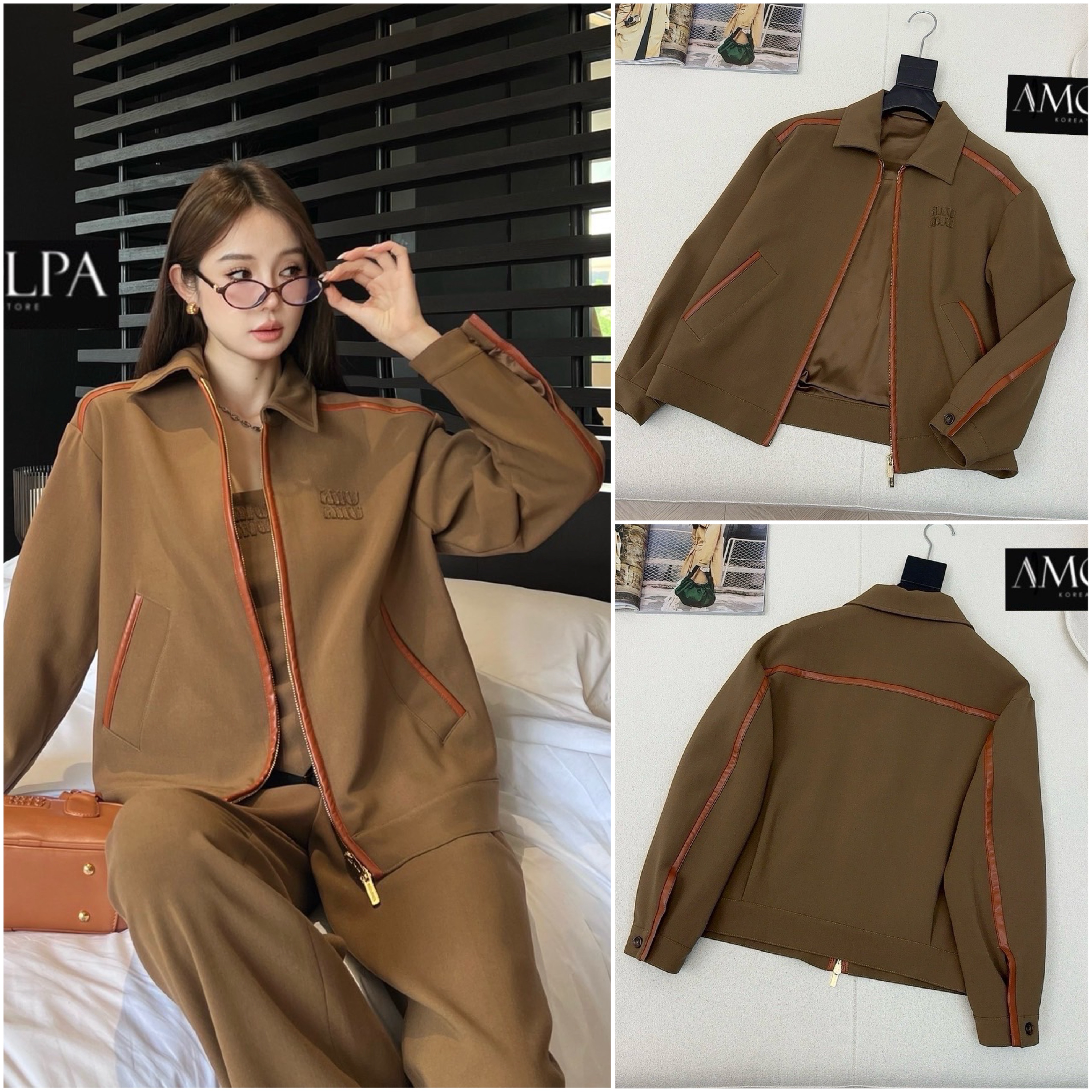 JACKET MIU MIU . ผ้าอย่างเทพ มีน้ำหนักสุดๆ งานสวยน่ารัก ตามช๊อปเลยน๊า ใส่สบาย : สินค้าคุณภาพ (พร้อมส่ง)