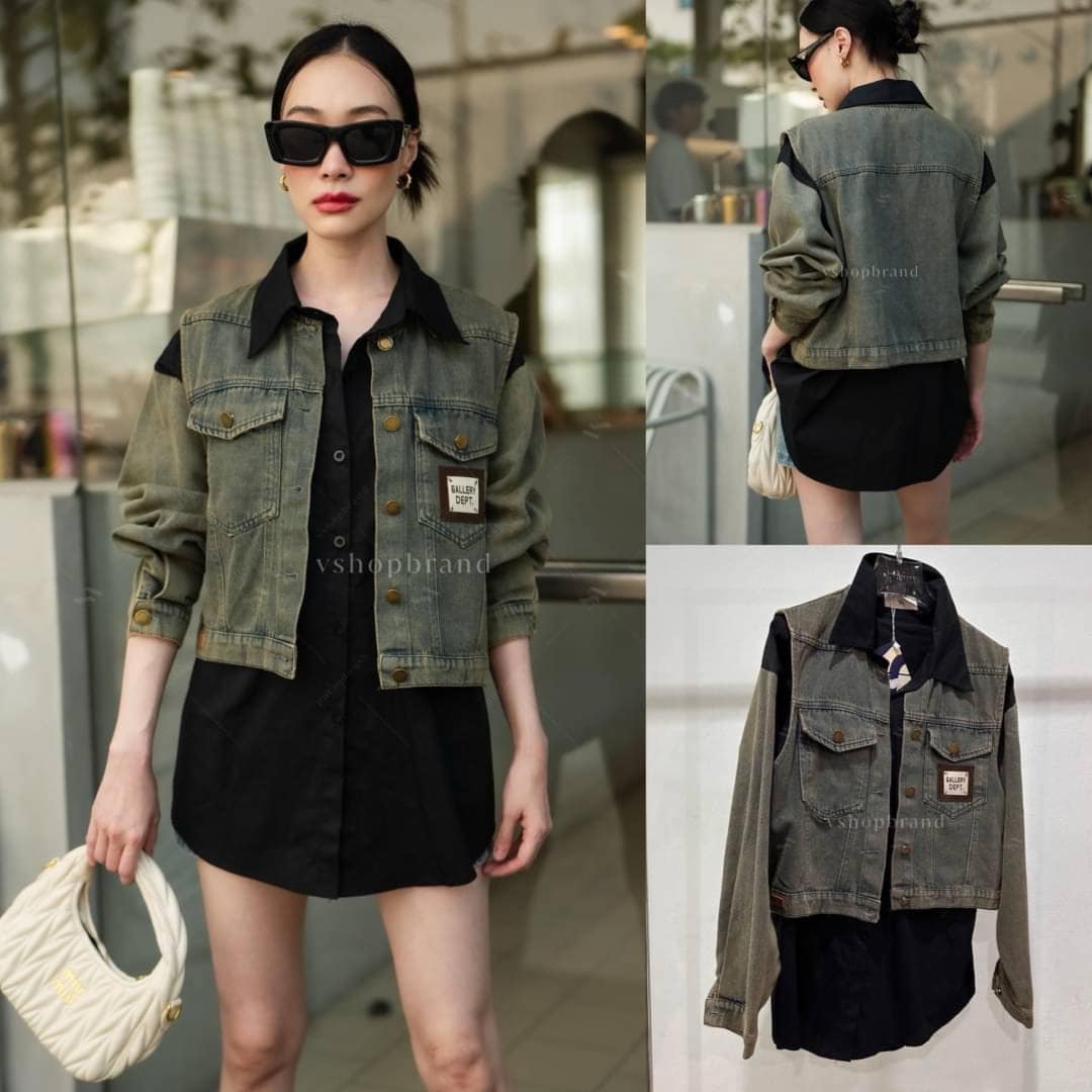 Set เชิ้ตแขนยีนส์ + กั๊กยีนส์ ทรงสวย ใส่สบาย : สินค้าคุณภาพ (พร้อมส่ง)