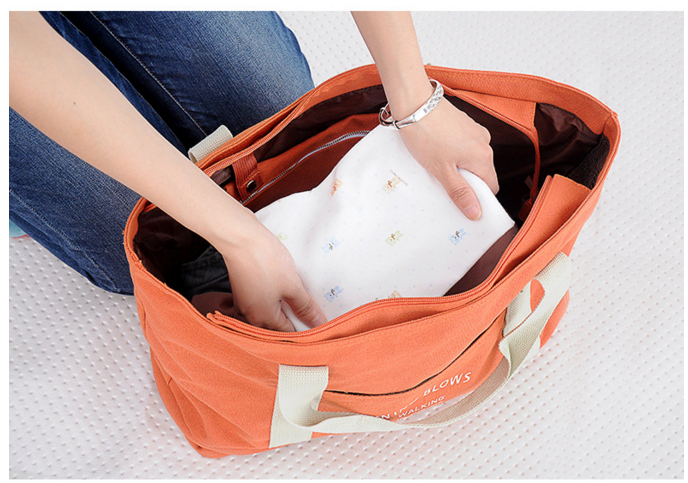 กระเป๋าสะพายผ้าแคสวาส เสียบกระเป๋าเดินทางได้ มีช่องใส่สองชั้นบน-ล่าง กระเป๋าเล็กแยก เหมาะมากสำหรับเดินทาง ท่องเที่ยว มี 7 สีให้เลือก