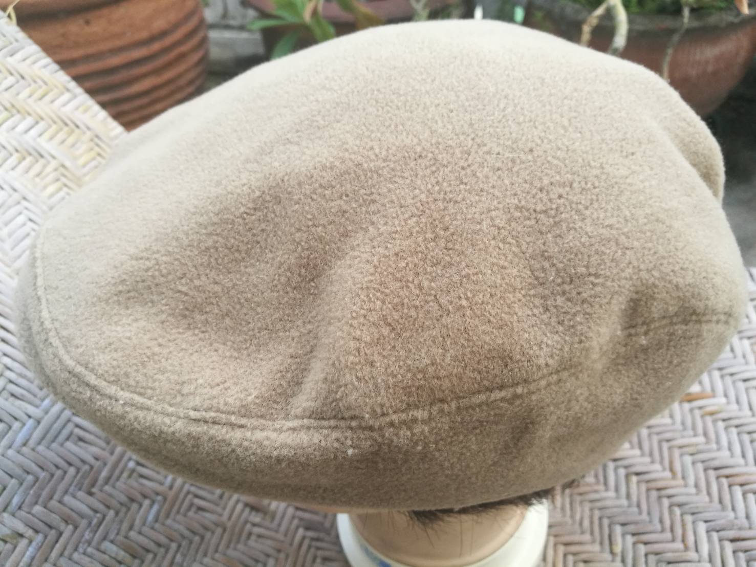 หมวกติงลี่ผ้าฟลีซหนา ปีกเปิดได้ใส่เป็นหมวกแก๊ป (ของใหม่)