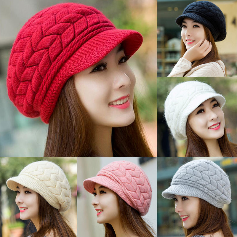 หมวกแก๊ปไหมพรม บุขนสวยมากๆ มี 6 สี (ของใหม่)