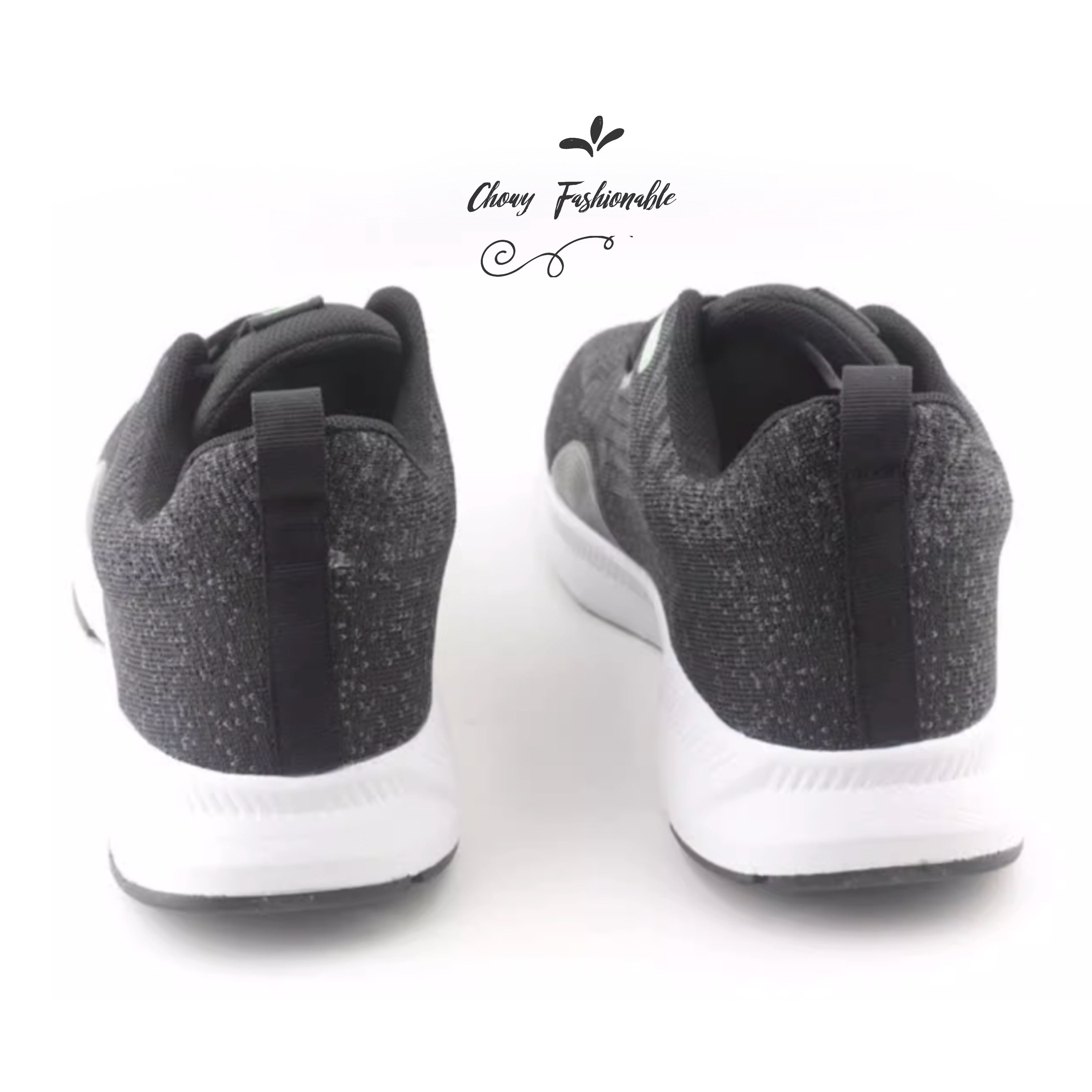 รองเท้าผ้าใบผู้ชายไซส์ใหญ่ 50-54 ผ้าใบแฟชั่นไซส์ใหญ่ สีเทาดำ ระบายอากาศได้ดี น้ำหนักเบา KR1190