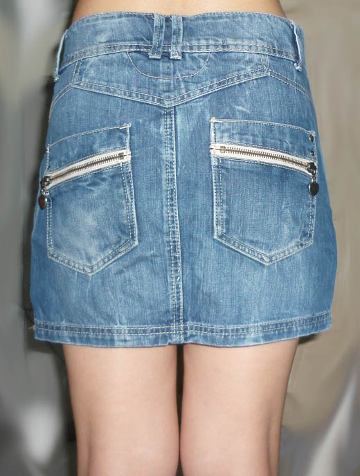 กระโปรงยีนส์ฟอก น่ารักมากตัวนี้ ยีนส์ห้าง 28.5-35-12.5