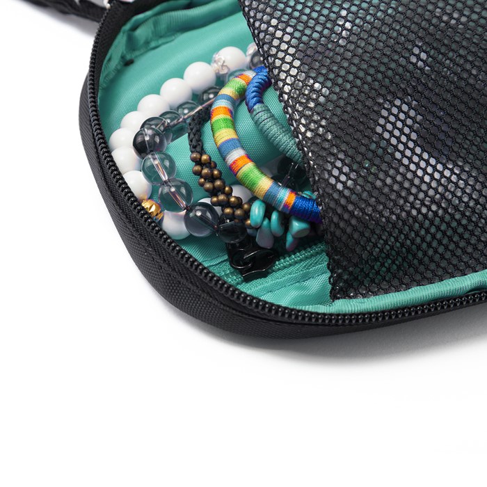 กระเป๋าเก็บเครื่องประดับ จัดเก็บสร้อยข้อมือ ต่างหู แหวน สร้อยคอ กำไล นาฬิกา คุณภาพสูง (Green)