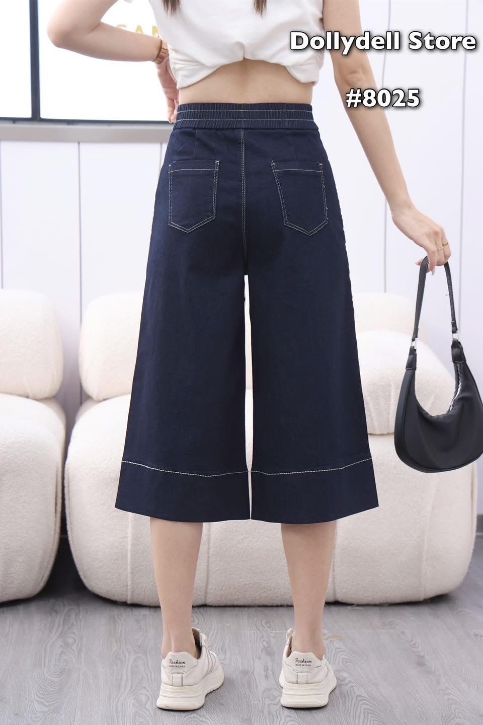 กางเกงทรงตรงเอวยางยืดมีกระเป๋าด้านหน้า เนื้อผ้ายืดได้ ใส่สบาย : สินค้าคุณภาพ (พร้อมส่ง)