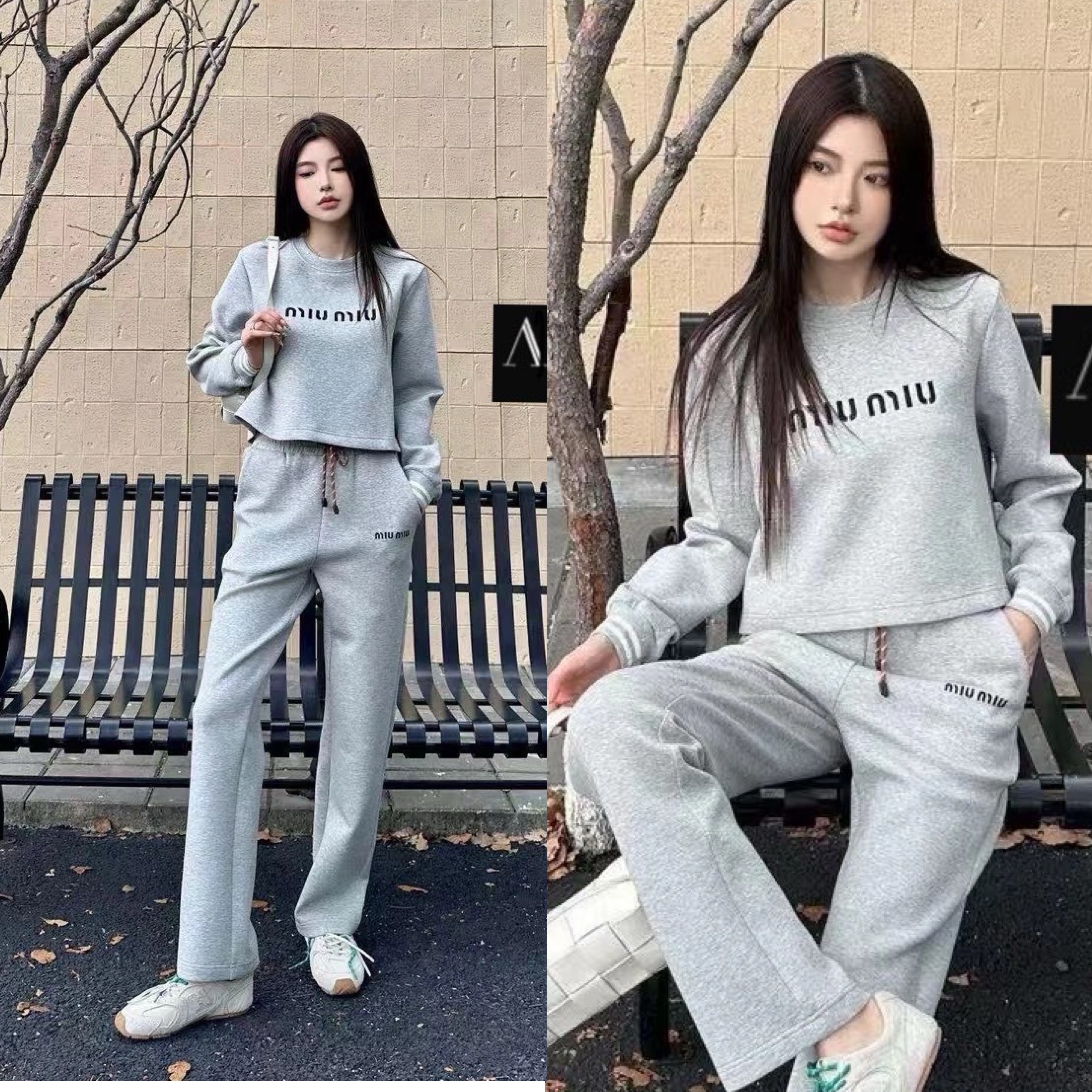 SET MIU MIU งาน hiend งานสวยสุดปังชนช๊อป สวยจี๊ด เนื้อผ้าดีม๊าก ใส่สบายสุดๆ ใส่สบาย : สินค้าคุณภาพ (พร้อมส่ง)