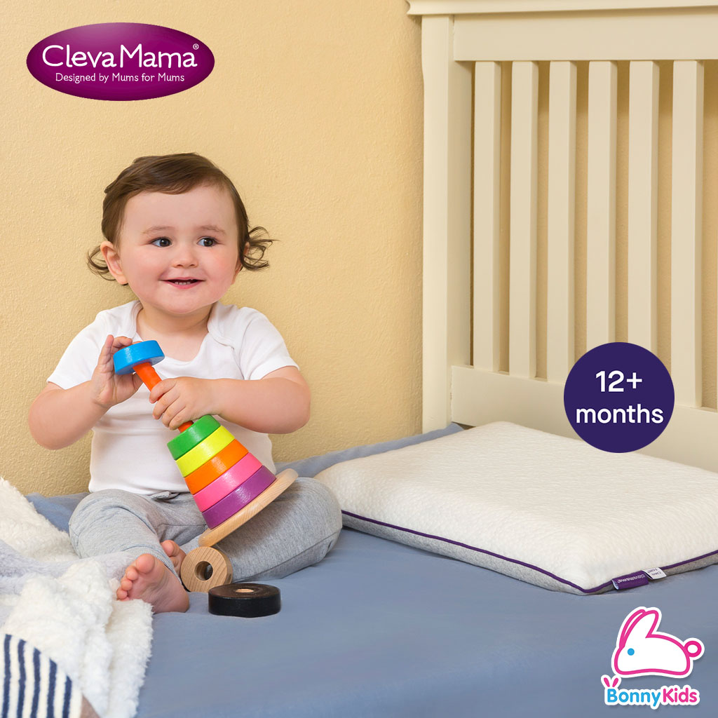 ClevaMama ClevaFoam Pillow หมอนหนุนสำหรับเด็ก 0-12+ (มีขนาดสำหรับเด็กแต่ละช่วงวัย)