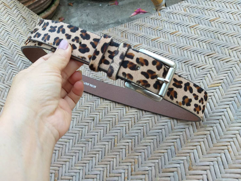 เข็มขัดหนังแท้ ขนวัวแท้ NATURAL BEAUTY BASIC